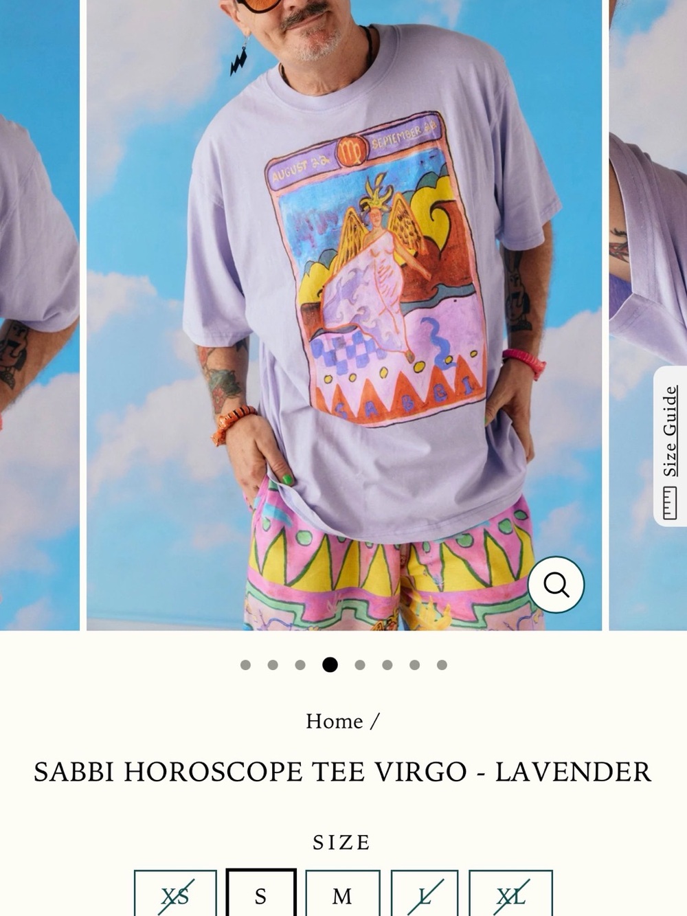 Free People x Sabbi Virgo ♍️ Very Oversized Graphic Tee - Picture 5 of 5